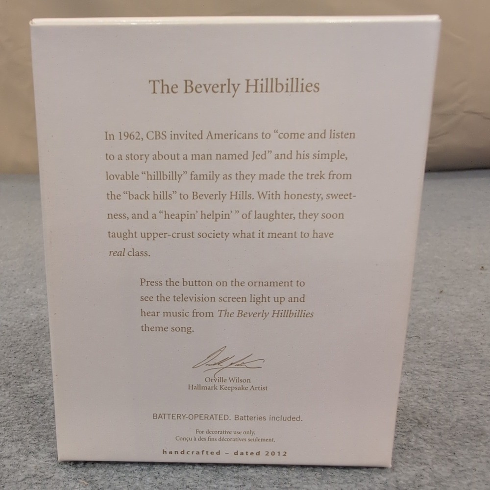 Hallmark Keepsake The Beverly Hillbillies Magic Light Sound Ornament 2012 - Picture 2 of 3